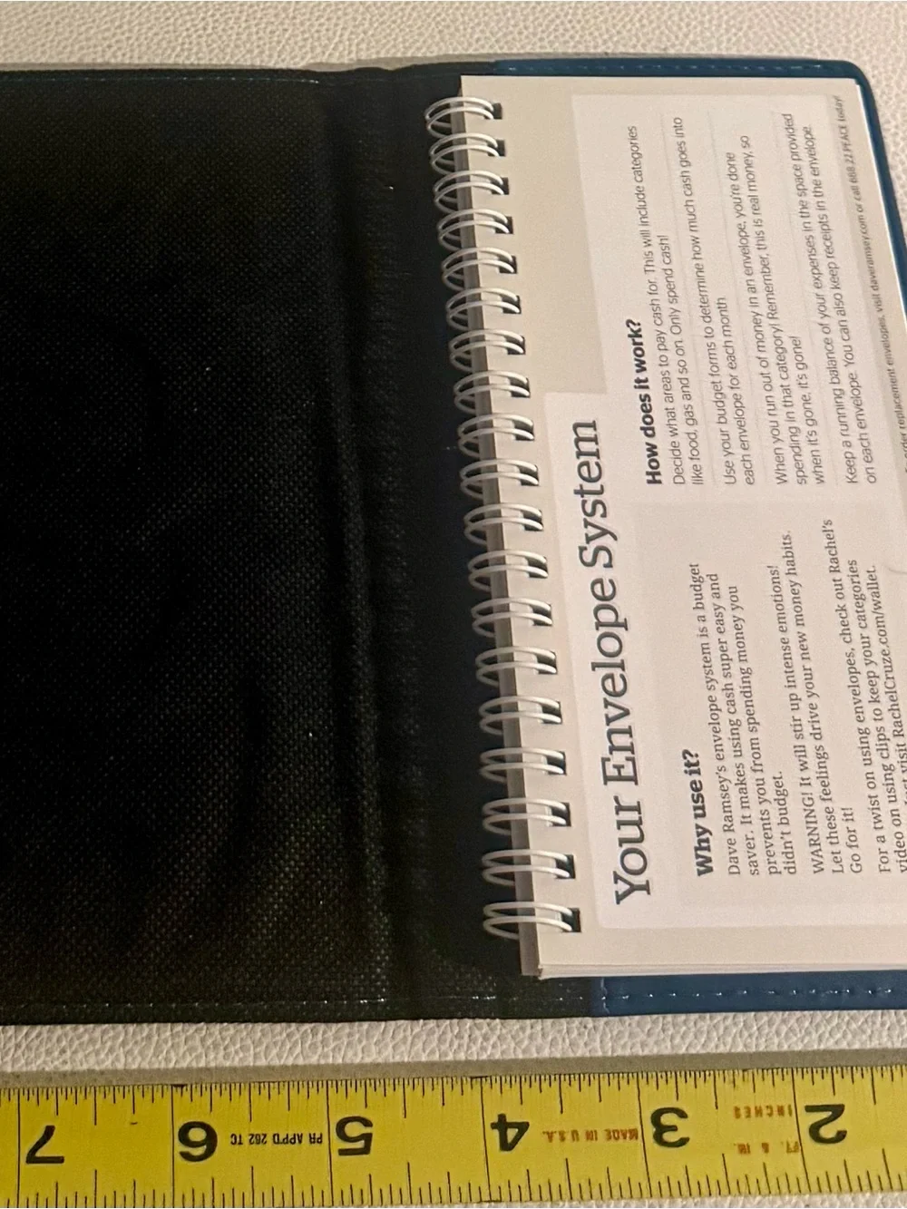 Dave Ramsey Financial Peace University Cash Envelope Wallet Blue Budget System